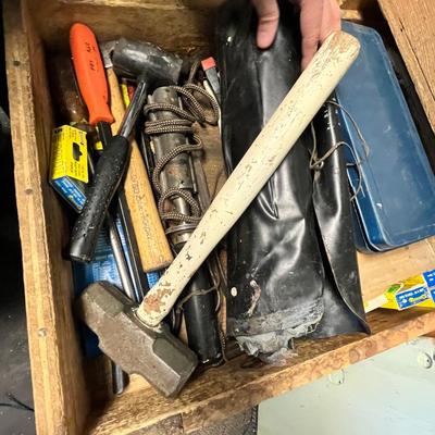 Lot 335 Drawer with Craftsman wrenches & tools