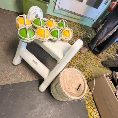 Lot 340 Bocce balls & other