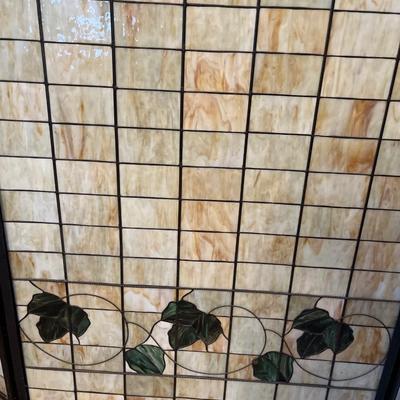 Stain Glass-look Fireplace screen