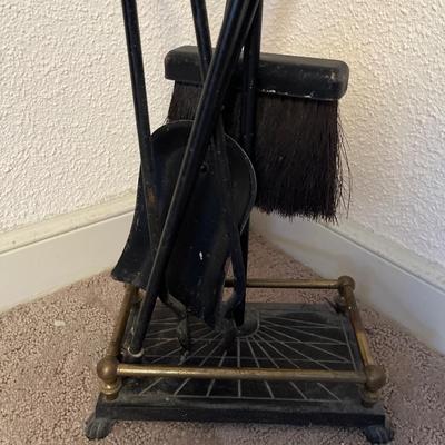 Vintage fireplace set