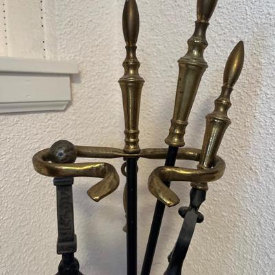 Vintage fireplace set