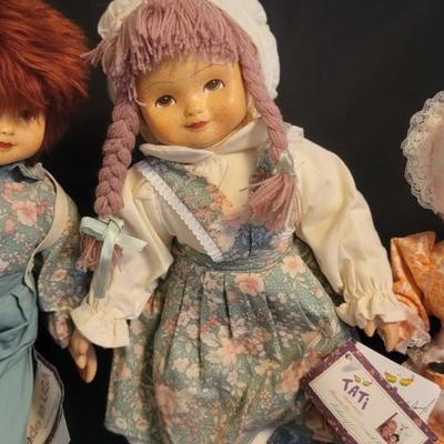 Collection of four dolls