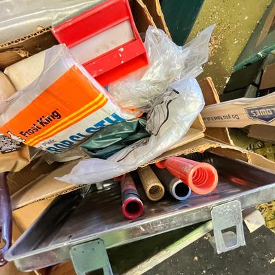 Lot 343 Step stool & painting supplies