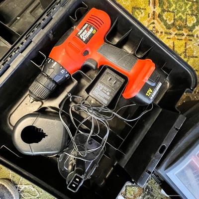 Lot 344 Cordless Drill & other