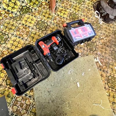 Lot 344 Cordless Drill & other