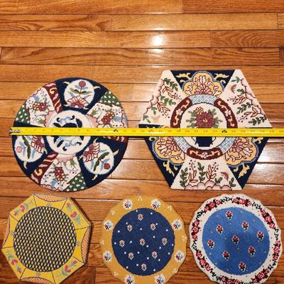 Lot of 8 Needlepoint Decorative Wall hangings