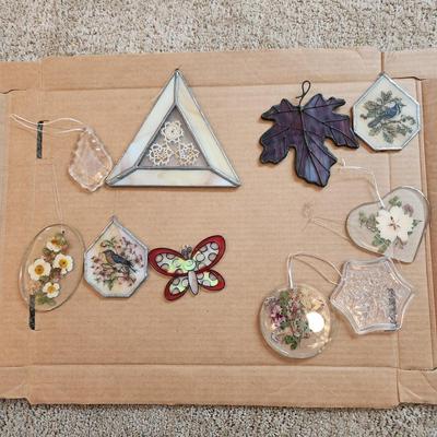 Lot of Window Stained Glass Decor Small and Large pieces