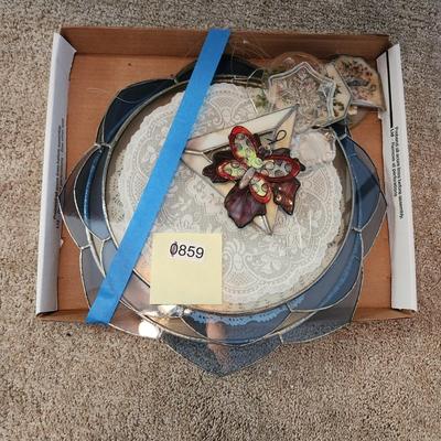 Lot of Window Stained Glass Decor Small and Large pieces
