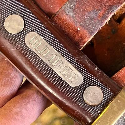 Lot 367 Old Timer knife in sheath