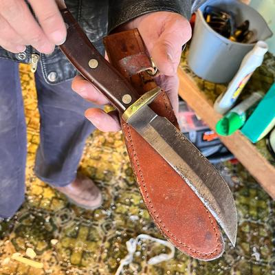 Lot 367 Old Timer knife in sheath
