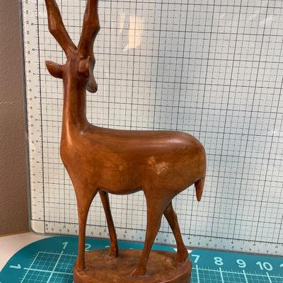 Hand carved antelope from Kenya