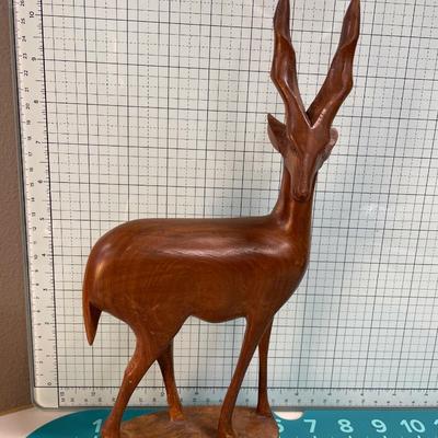 Hand carved antelope from Kenya