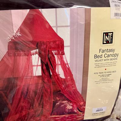 Two Bed Canopies (burgundy & purple)