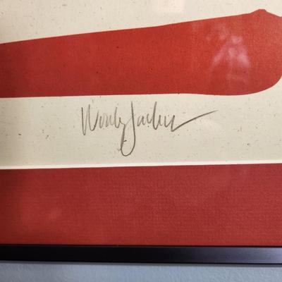 Woody Jackson Signed American Pastime Flag