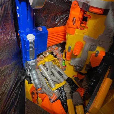 Bag of large Nerf guns