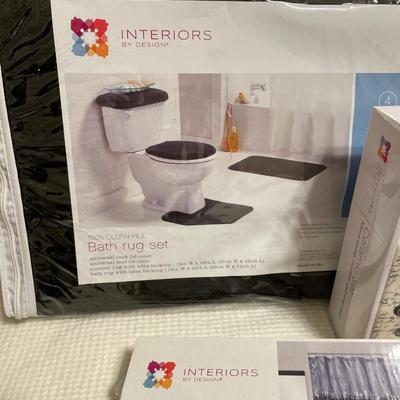 Black bath accessories NIB