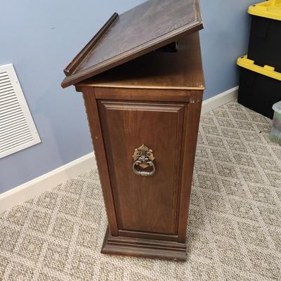 Vintage Solid Wood Podium 24x13x32