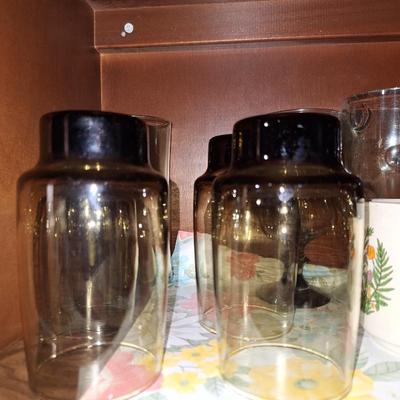 6 Vtg Tea Glasses