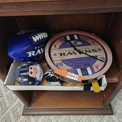 Baltimore Ravens Memorabilia Clock ,Garden Gnome Hat Gloves