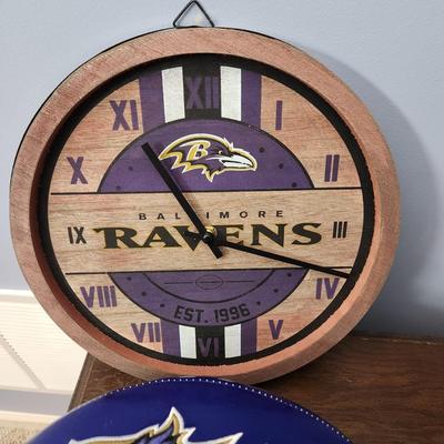 Baltimore Ravens Memorabilia Clock ,Garden Gnome Hat Gloves