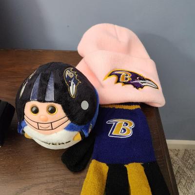 Baltimore Ravens Memorabilia Clock ,Garden Gnome Hat Gloves
