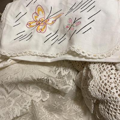 Large group of doilies