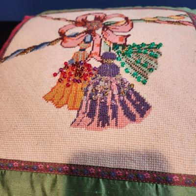 Lot of 6 Handmade Needlepoint Pillows