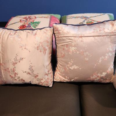 Lot of 6 Handmade Needlepoint Pillows