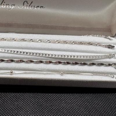 Sterling Silver Bracelets (5)