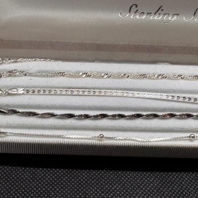 Sterling Silver Bracelets (5)