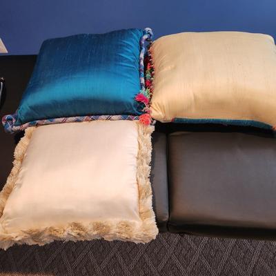 Lot of 3 Handmade Needlepoint Pillow