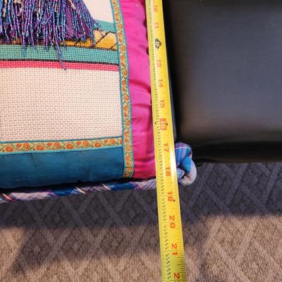 Lot of 3 Handmade Needlepoint Pillow