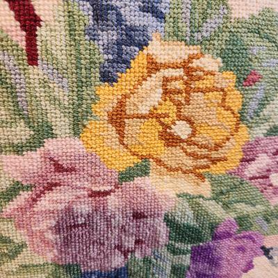 lot of 3 Handmade Needlepoint Pillows