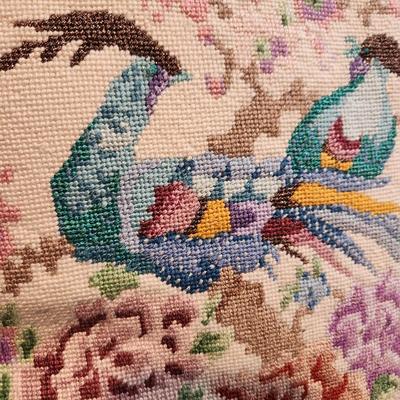 lot of 3 Handmade Needlepoint Pillows