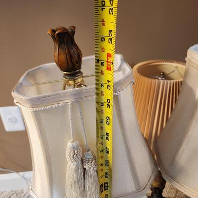 Pair Tall Table Lamps 33"