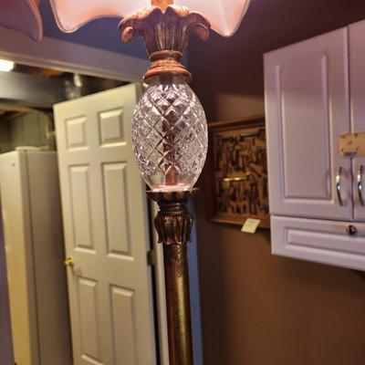 Pair Tall Table Lamps Pineapple 40"