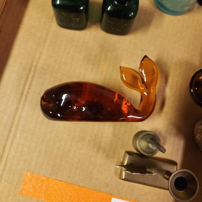 Lot of Collectables Bottles Glass Poison , Knotty Pine Restaurant Watkins Glenn NY Davis Baltimore, Bromo Seltzer , Whale, and more