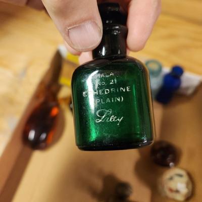 Lot of Collectables Bottles Glass Poison , Knotty Pine Restaurant Watkins Glenn NY Davis Baltimore, Bromo Seltzer , Whale, and more