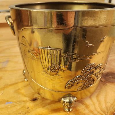 Heavy Metal Ornate Footed Planter