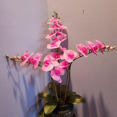 Plant stand with Artificial orchid