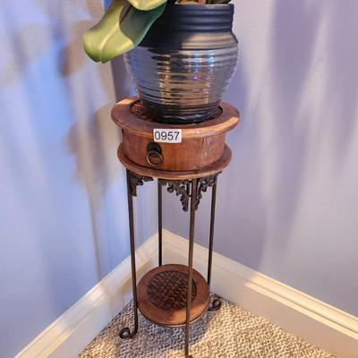 Plant stand with Artificial orchid