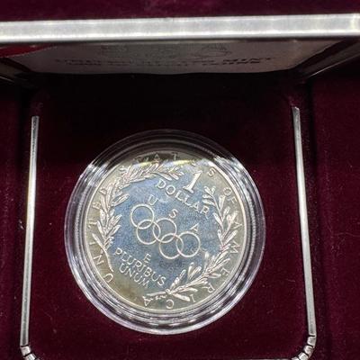 1988-S Olympiad Liberty SILVER PROOF DOLLAR $1