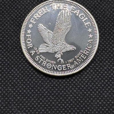 Free The Eagle For A Stronger America 1oz Fine Silver Proof Round