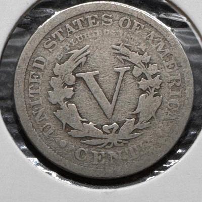 V Nickels - Various dates (1883-1910)