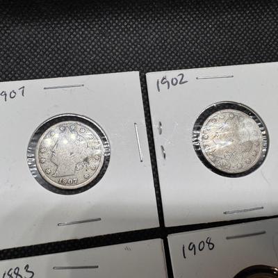 V Nickels - Various dates (1883-1910)