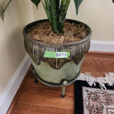 Artificial Plant in Metal Planter