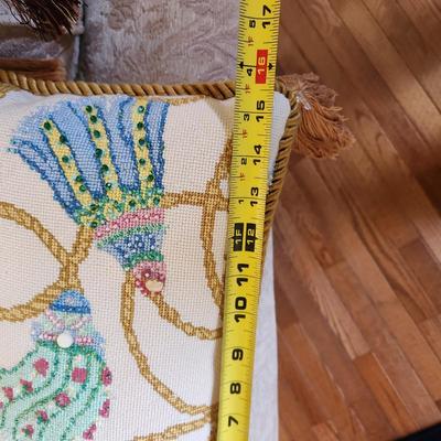 Lot of 4 Handmade Needlepoint Pillows