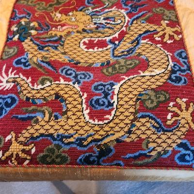 Handmade Needlepoint Dragon 21.5x22.5