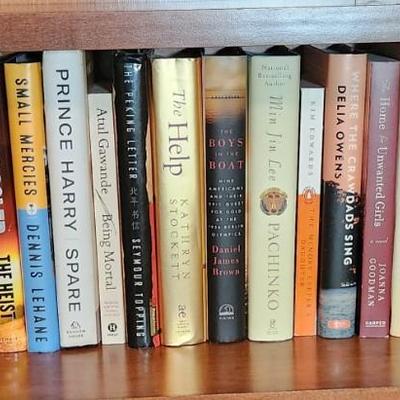 Shelf Lot of Books Dennis Lehane, Fauci, Prince Harry , Nancy Horan