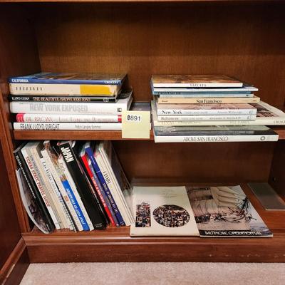 2 Shelves Book Lot Travel New York Bronx, Japan, Venezuela, Columbia MD, Baltimore, & others